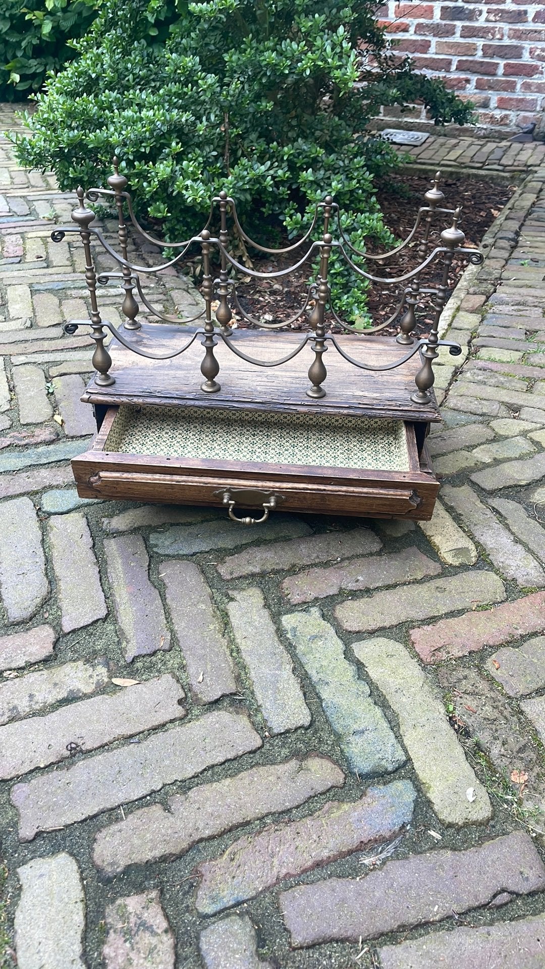 Oud wijnrekje, Maison & Meubles, Accessoires pour la Maison | Porte-bouteilles, Moins de 50 cm, Enlèvement, Bois, 5 à 15 bouteilles