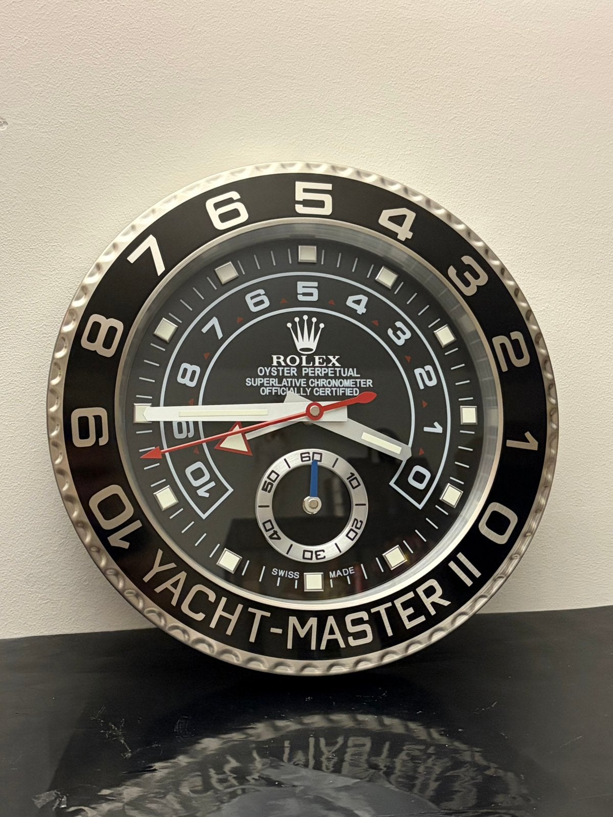 Rolex Yacht-Master ll Wandklok Nieuw, Enlèvement, Comme neuf, Horloge murale