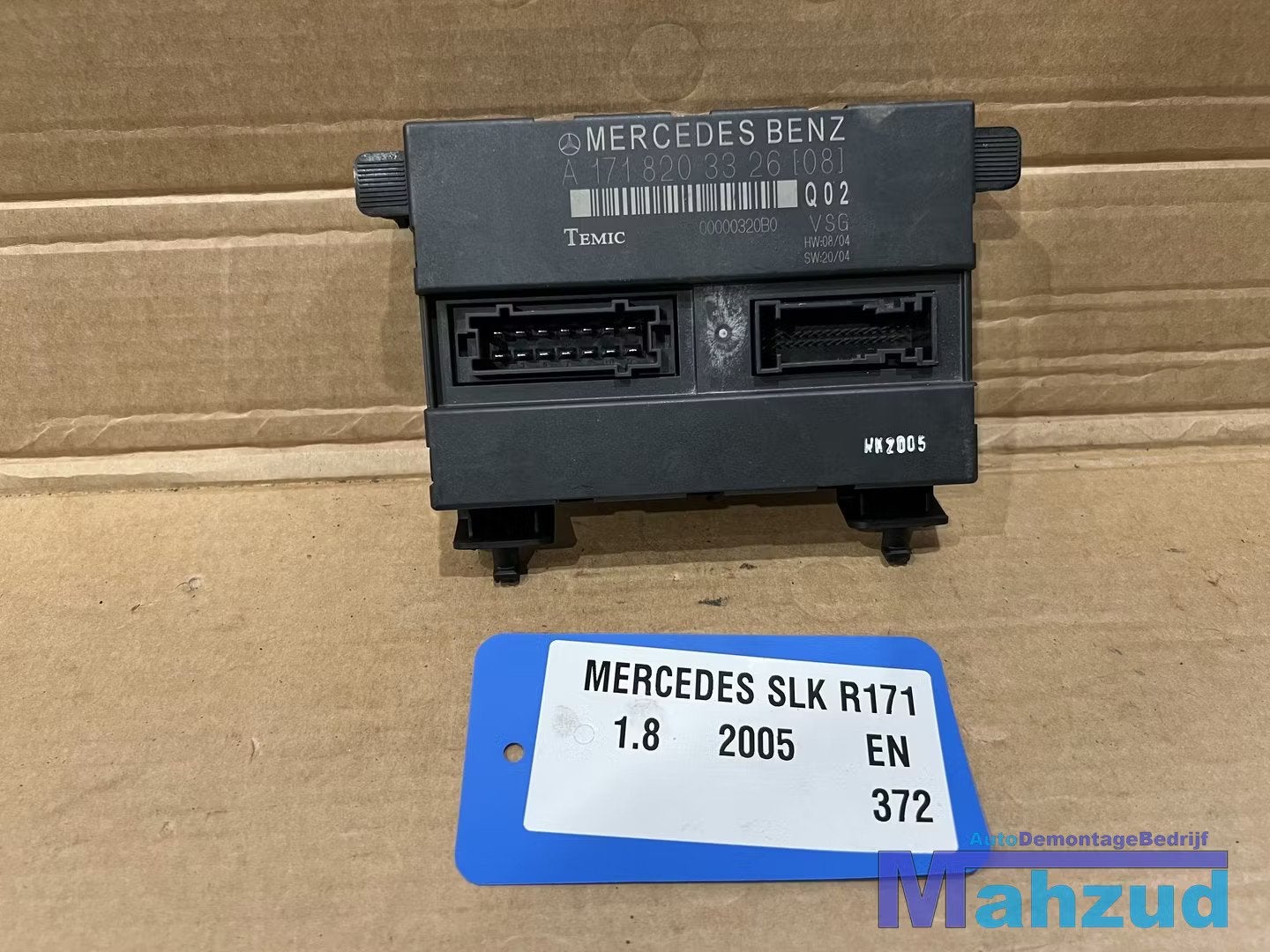 MERCEDES SLK R171 cabriodak computer 2005-2011 A1718203326, Mercedes-Benz AG, Mercedes-Benz, Utilisé, Mercedesstrasse 120
70372  Stuttgart, DE