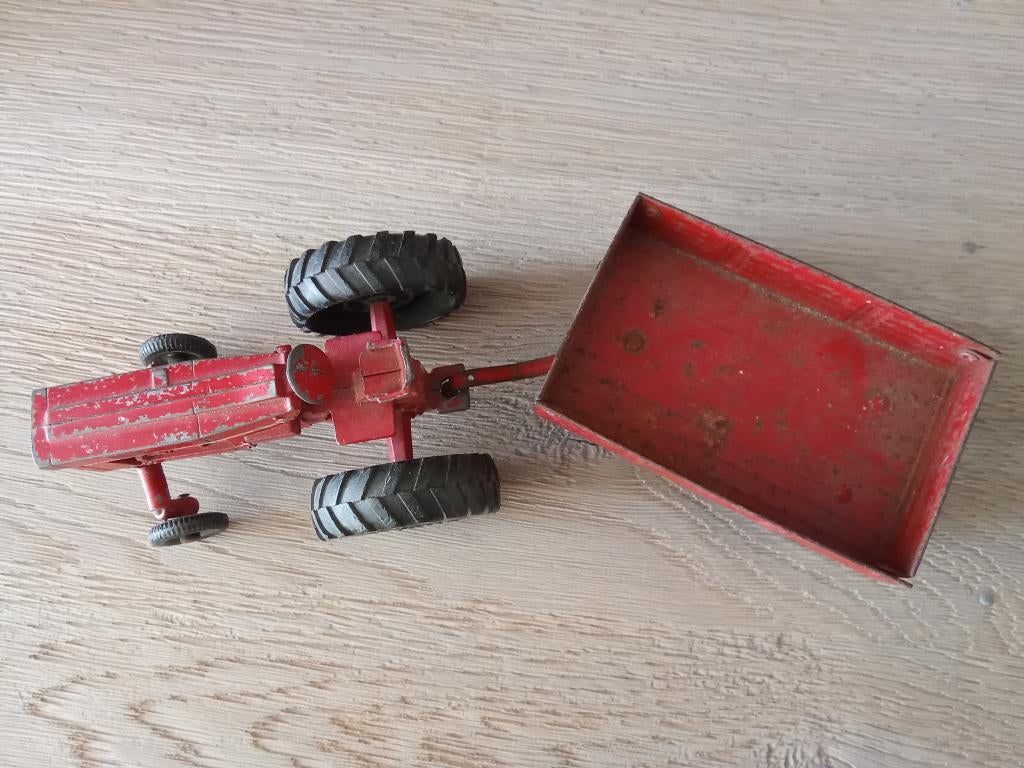 OUDE TRACTOR MET AANHANGWAGEN, Enlèvement ou Envoi, Utilisé