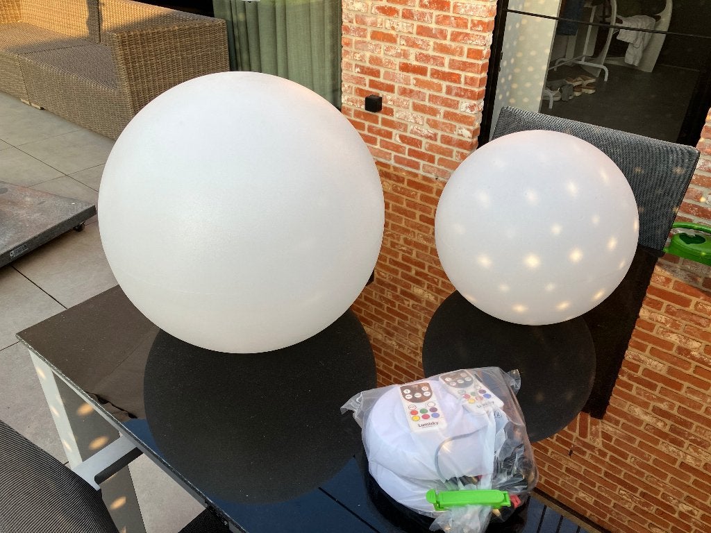 Lumisky bollen, Ophalen, Zo goed als nieuw, Kunststof, Waterbestendig