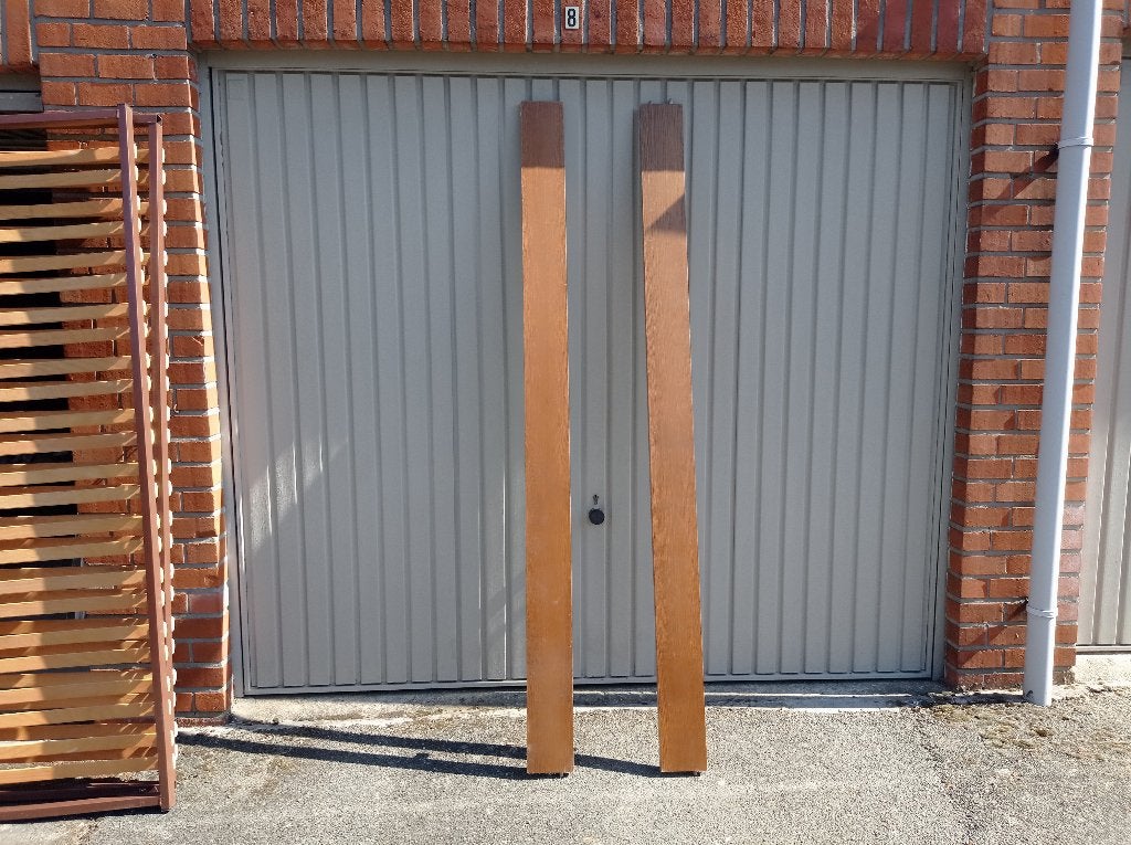 2 x bedhekken, Huis en Inrichting, Ophalen, Gebruikt, Bruin, Hout