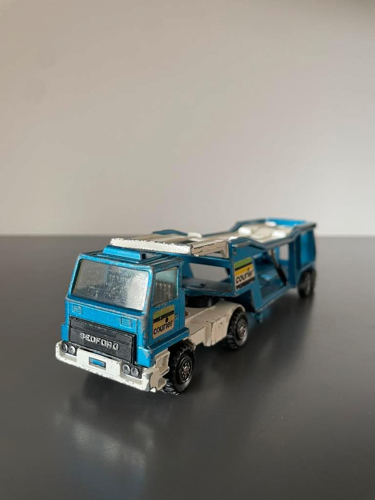 Matchbox ‘super kings’ K-3, K-10 Bedford car transporter, Hobby & Loisirs créatifs, Voitures miniatures | 1:50, Enlèvement, Utilisé