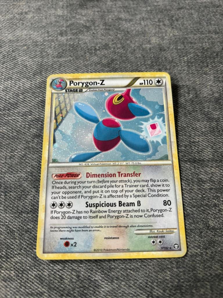 Porygon-Z 7/102 pokémonkaart, Hobby en Vrije tijd, Verzamelkaartspellen | Pokémon, Ophalen of Verzenden, Zo goed als nieuw
