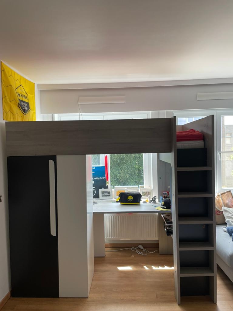 Hoogslaper Beau met kast en bureau, Maison & Meubles, Chambre à coucher | Lits, Enlèvement, Comme neuf
