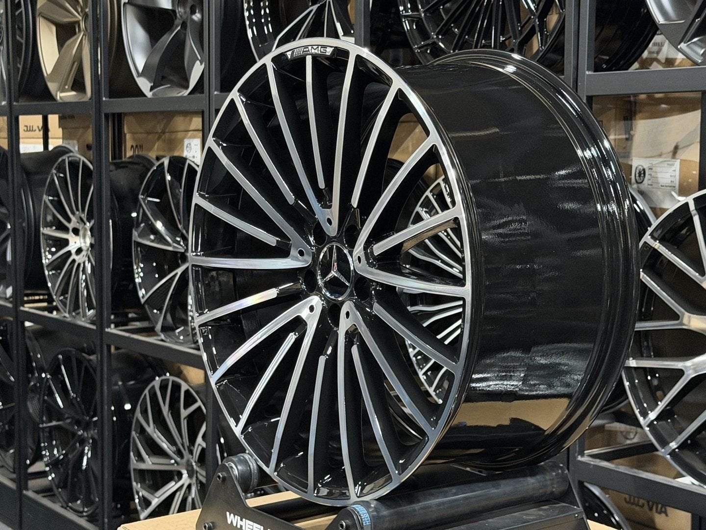 21'' Mercedes AMG Look velgen C E CLS GLC GLE S KLASSE EQS, Auto-onderdelen, Banden en Velgen, Velg(en), -, -, Nieuw