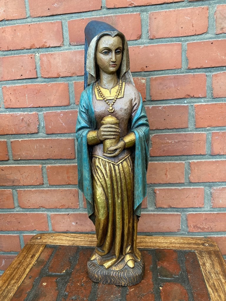 Beeld Maria Magdalena, Bois, Religion, 50 - 100 cm, Enlèvement