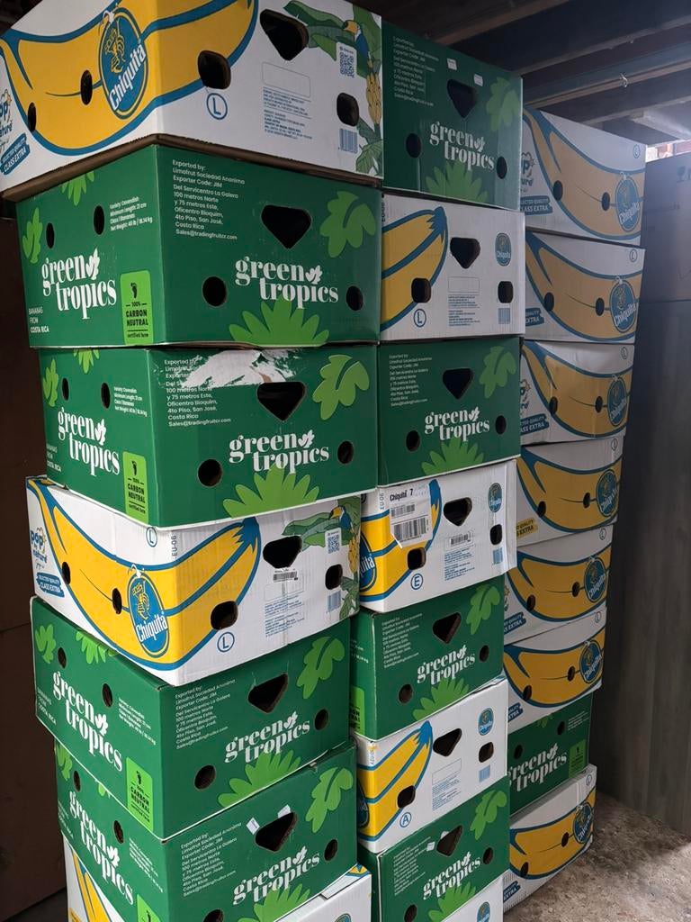 Bananendozen, Ophalen, Zo goed als nieuw