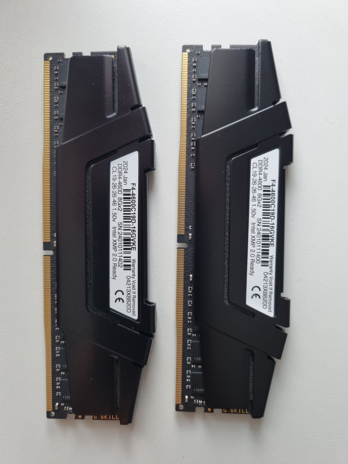 G.Skill DDR4 Ripjaws V 2x8 GB 4600 MHz, Ophalen, DDR4