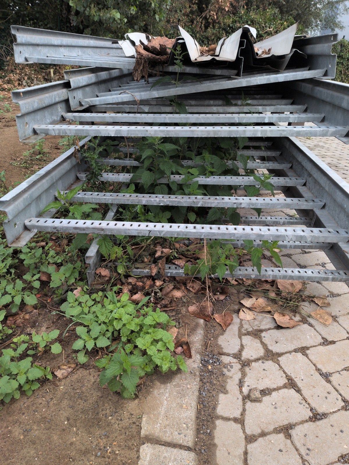 zware kabelladder 100cm breed 600cm lang, Doe-het-zelf en Bouw, Ophalen, Gebruikt, IJzer