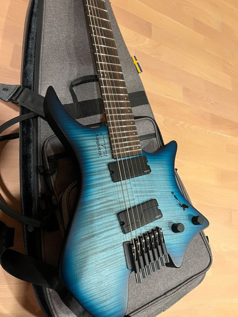 Strandberg Boden Lux 7 Blue Nebula (1/25 wereldwijd), Musique & Instruments, Enlèvement ou Envoi, Comme neuf, Solid body, Autres marques