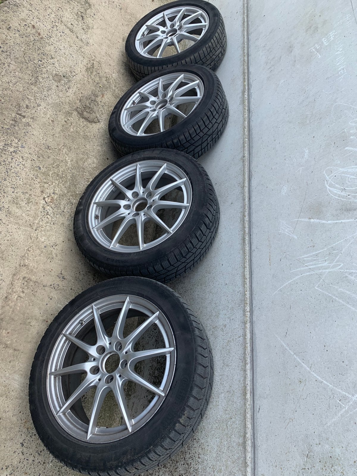 Banden met velg (4stuks), Enlèvement, Pneu(s)