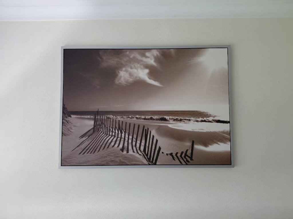IKEA Vilshult "Bronze Beach" schilderij in frame, Ophalen