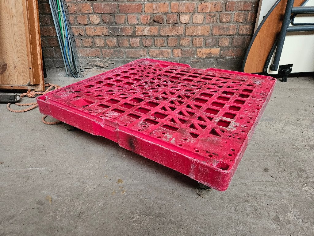 Rolbasis voor de verwerkingsbak voor rolcontainers, Doe-het-zelf en Bouw, 100 liter of meer, Ophalen, Gebruikt, Transportkar