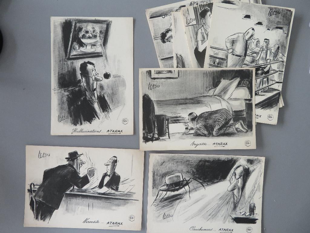 Roger Testu TETSU Bernard Aldebert Humor UCB Atarax medicijn, Verzamelen, Foto's en Prenten, Ophalen of Verzenden, Zo goed als nieuw