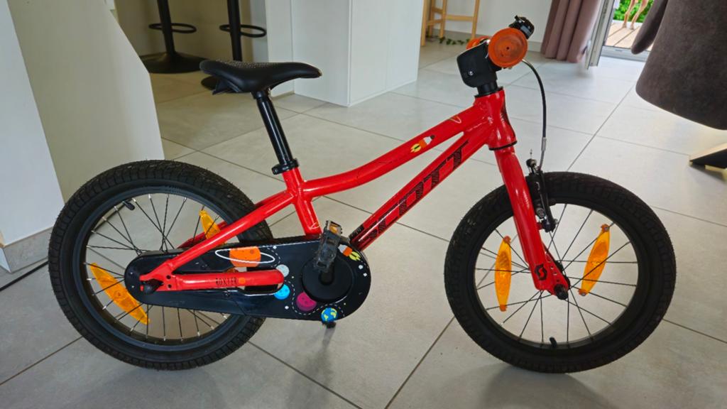 Vélo enfant Scott 16'' alu 8,2 kg, Fietsen en Brommers