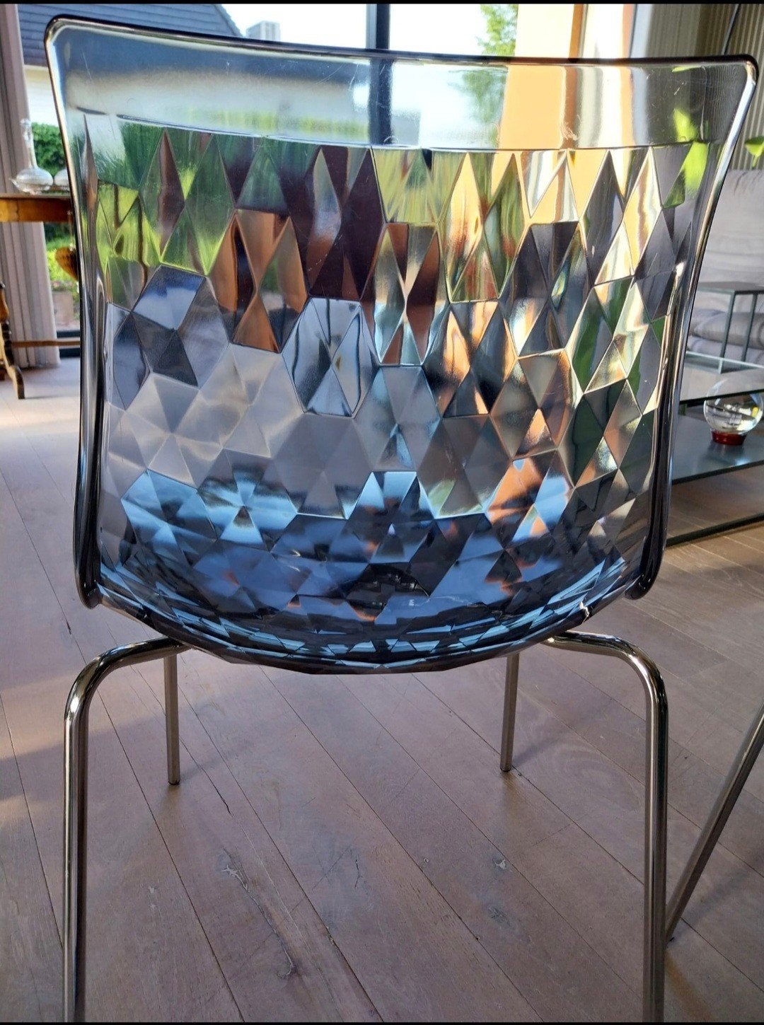 Chaise Calligaris, Maison & Meubles, Chaises, Comme neuf, Cinq, Six Chaises ou plus, Synthétique, Métal, Gris, Enlèvement