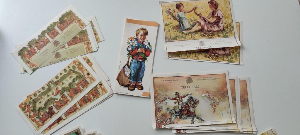 Oude telegrammen, of eigenlijk een deel van een telegram., Collections, Rétro, Enlèvement ou Envoi