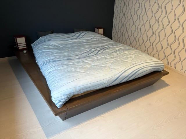 Japans Bed, Ophalen, Overige materialen, Bruin, Zo goed als nieuw