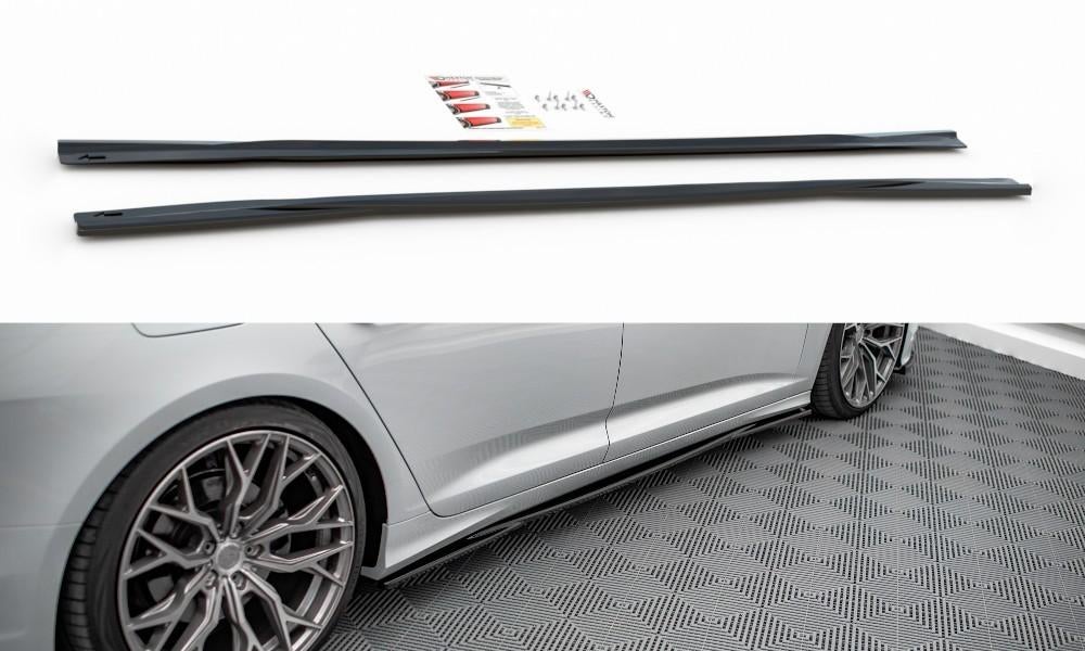 Maxton Design Audi A6 C8 S Line Side Skirts Diffuser Versie, Envoi