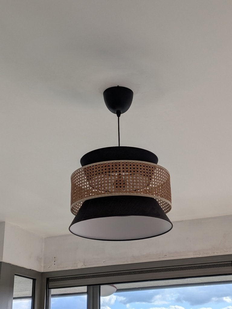 Suspension, abat-jour double, 3 abat-jours, 29 cm, Zwart, Zo goed als nieuw, 40 cm