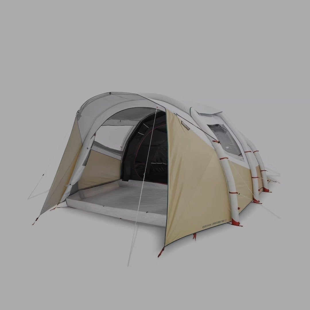 Tente gonflable quechua airsecond 5.2 fresh and black, Enlèvement, Comme neuf, Jusqu'à 5