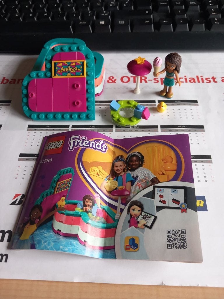 Lego 41384: Andrea's Summer Heart Box, Enlèvement ou Envoi, Lego, Ensemble complet, Friends