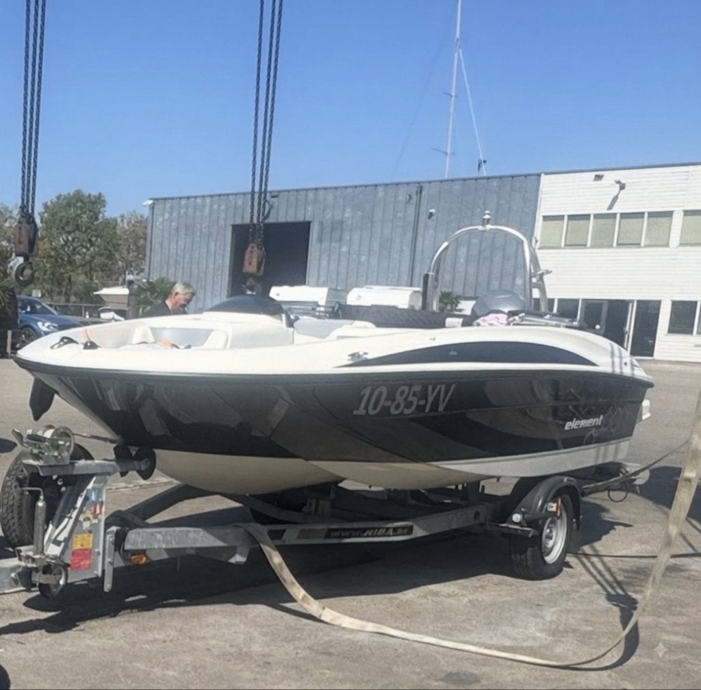 Bayliner Element + Honda 90 pk, Watersport en Boten, Speedboten, Ophalen, Gebruikt, Elektrische start, Bayliner
