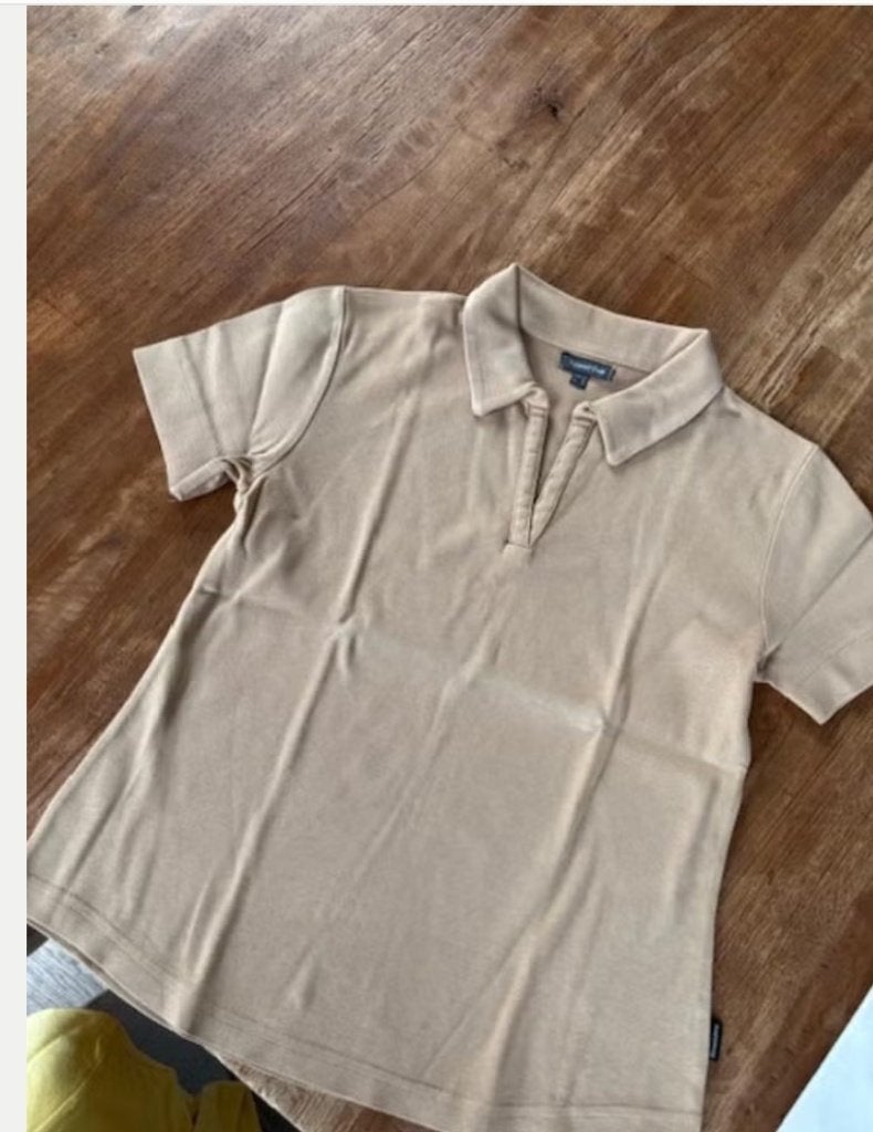 Polo vintage maat 42, Kleding | Dames, T-shirts, Beige, Ophalen of Verzenden, Zo goed als nieuw, Korte mouw