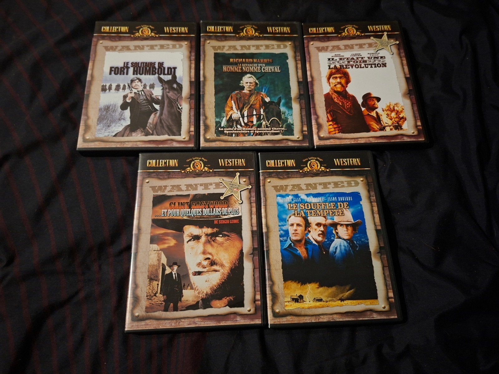 A vendre 5 dvd collection Western, Action, Comprend un boîtier, À partir de 12 ans, Allemand