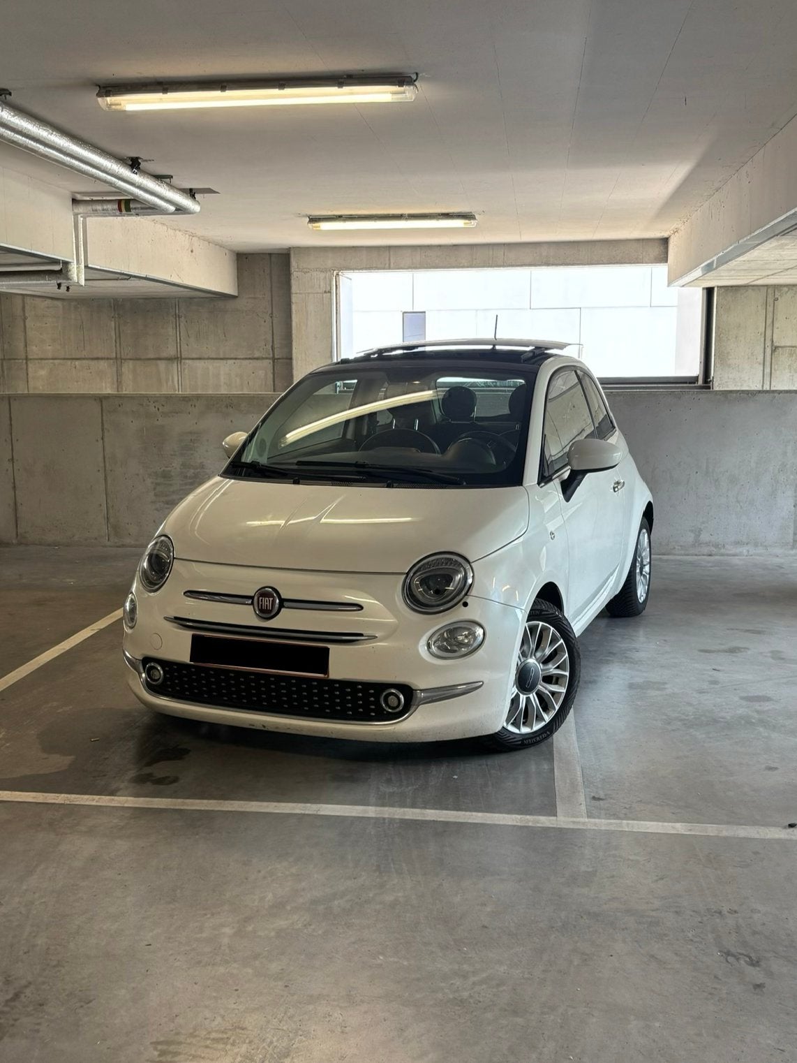 Fiat 500 2017 essence – CT OK – prête à immatriculer, Voorwielaandrijving, 4 zetels, Leder en Stof, Wit