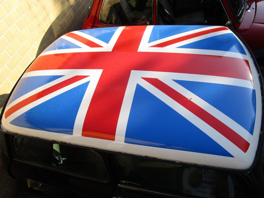 Autocollant de toit UNION JACK original Rover Classic Mini, Enlèvement, Neuf, Avant, Mini