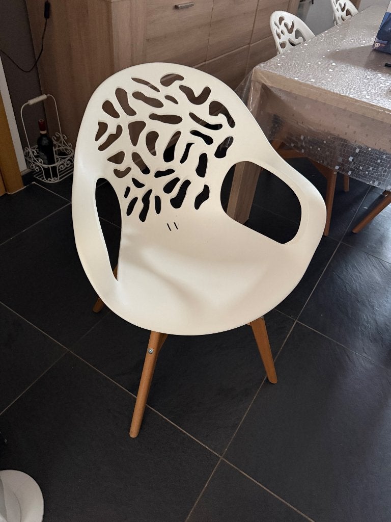 IKEA stoelenset, Huis en Inrichting, Stoelen, Ophalen, Overige materialen, Gebruikt, Wit