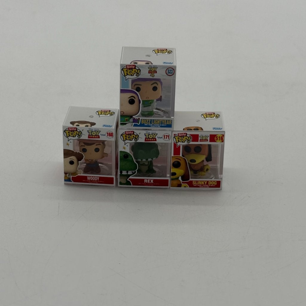 Bitty Pop! Toy Story 4 - 4 Stuks - met case, Verzamelen, Ophalen of Verzenden, Zo goed als nieuw