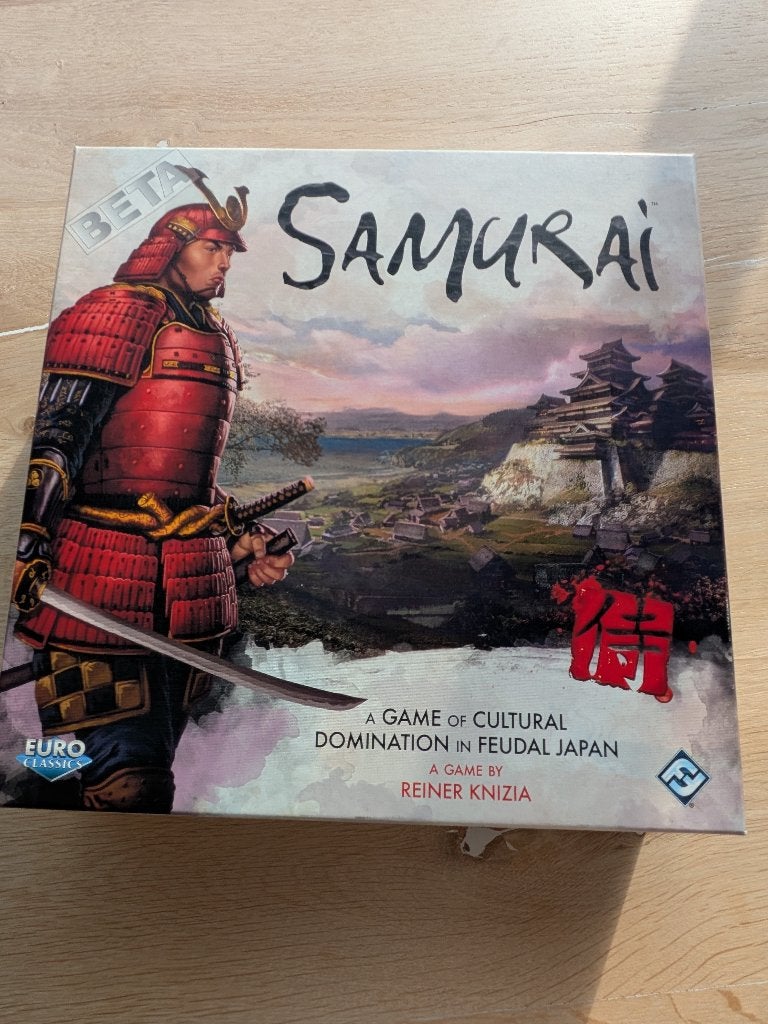 Samurai, Hobby en Vrije tijd, Gezelschapsspellen | Bordspellen, Ophalen of Verzenden, Zo goed als nieuw, Fantasy Flight Games