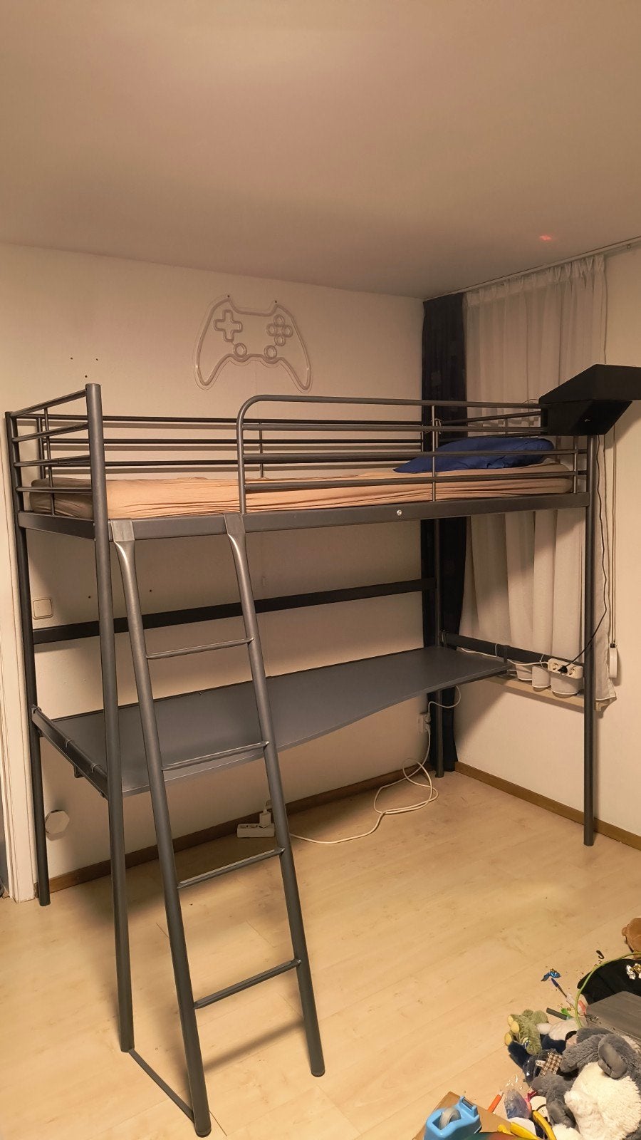 Hoogslaper (IKEA) Svärta (grijs), Maison & Meubles, 90 cm, Une personne, 180 à 200 cm, Enlèvement