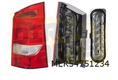 Mercedes-Benz Vito / V-klasse 12/14- (W447) Achterlicht Rech, Auto-onderdelen, Verlichting, -, Nieuw, Ophalen of Verzenden, -