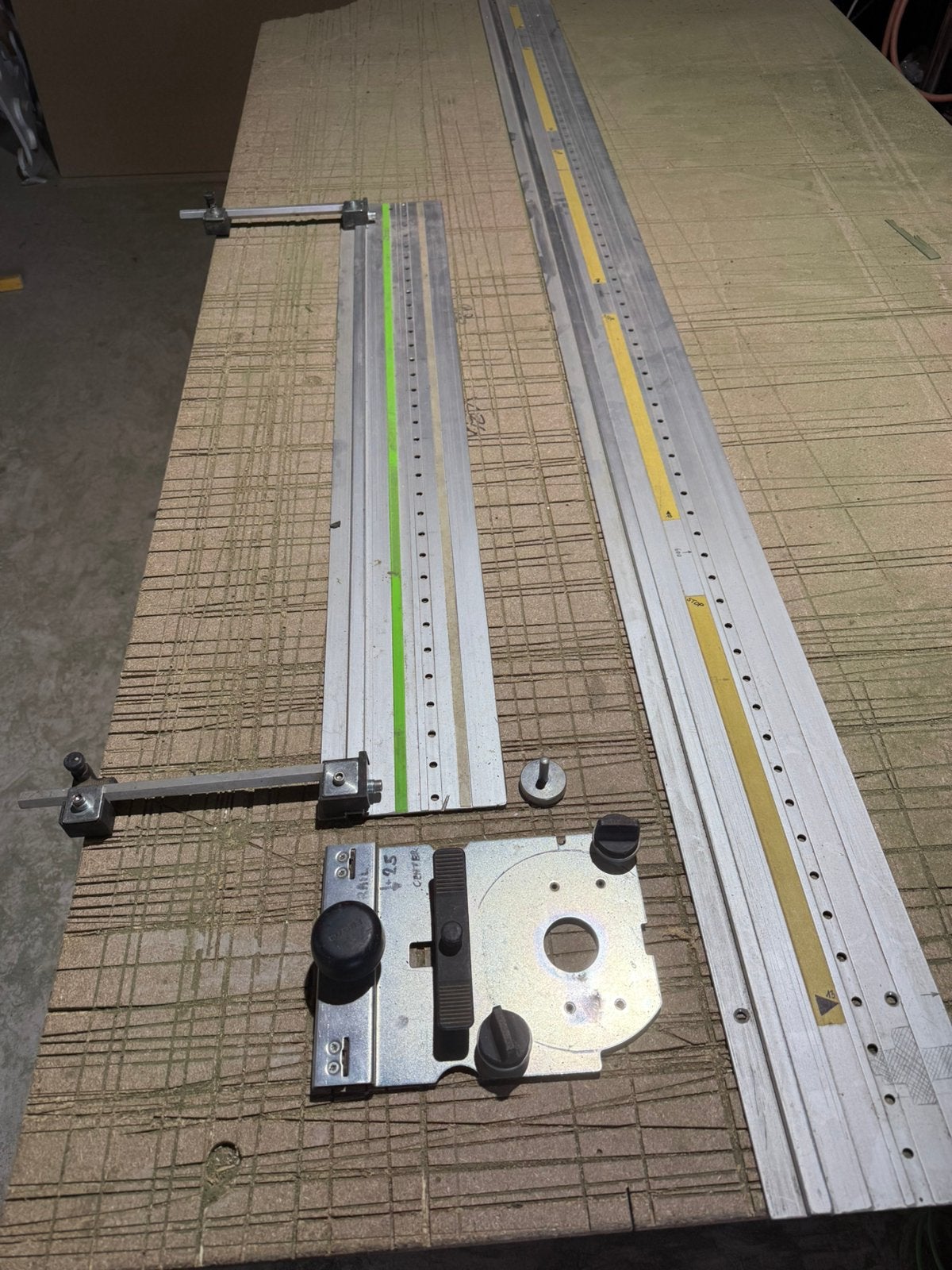 Festool FS LR 32 rails met rijboorplaat, Ophalen, Gebruikt