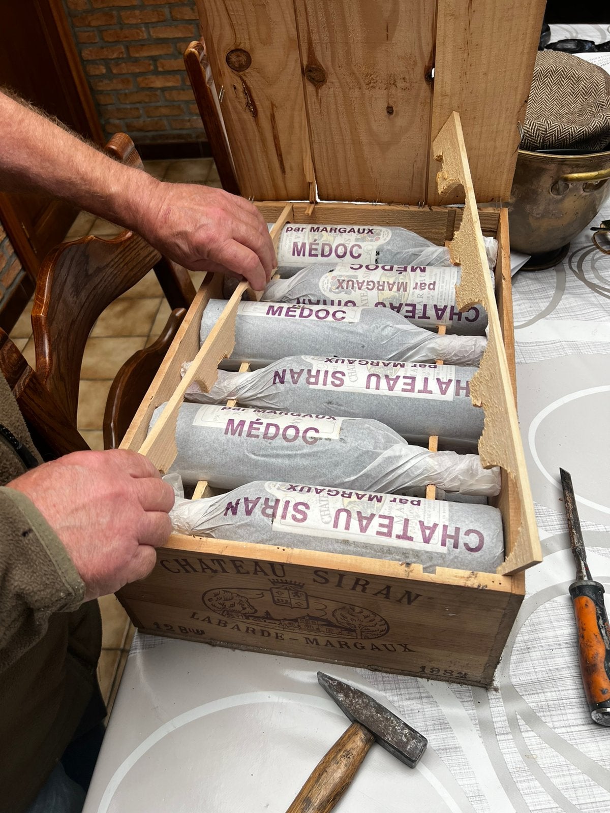Chateau siran margaux medoc wijn, Verzamelen, Ophalen, Nieuw, Vol