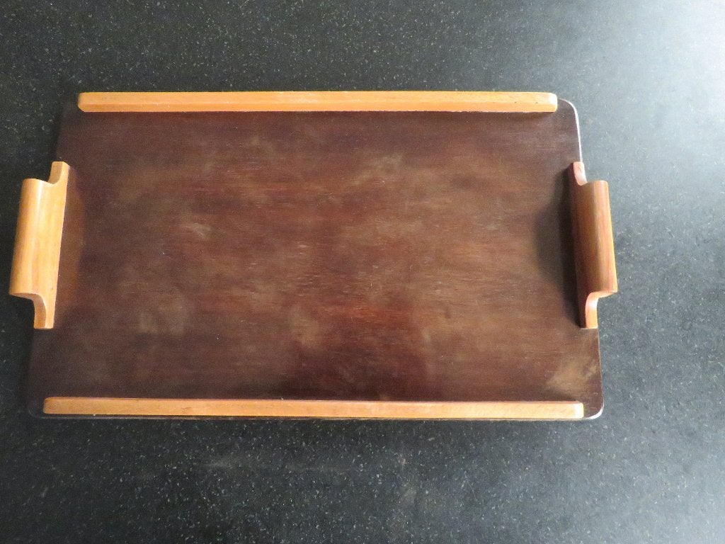 Art Deco dienblad hout eerste helft 20ste eeuw, Ophalen of Verzenden