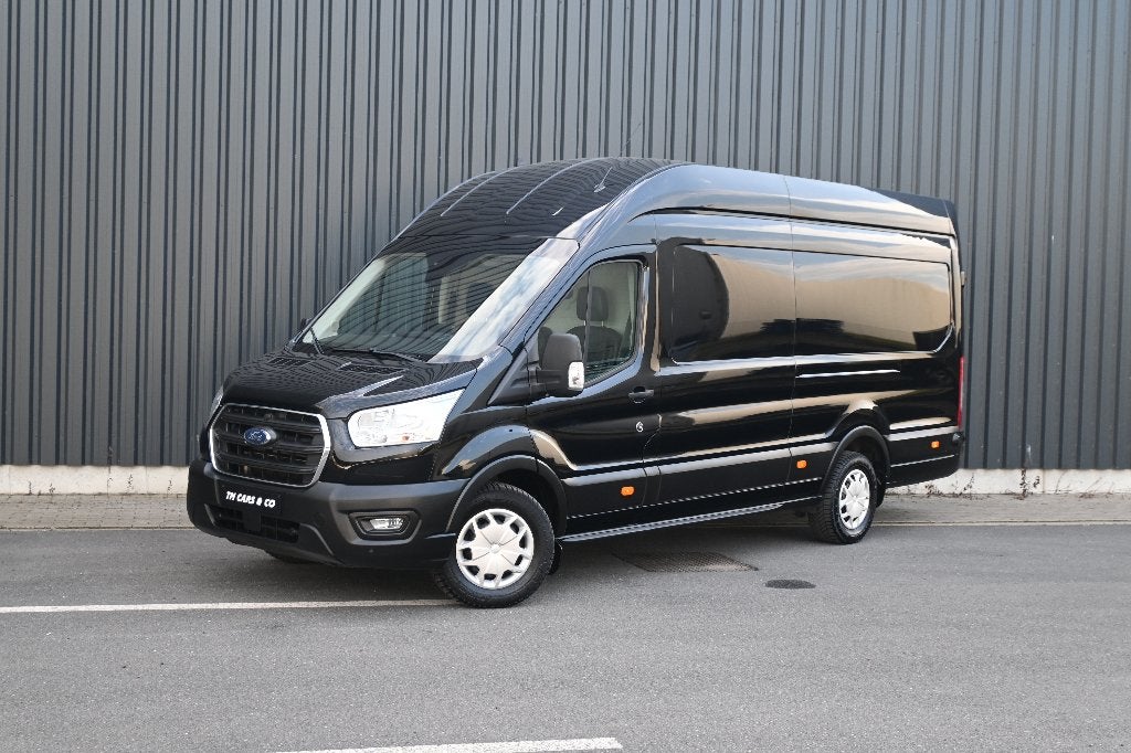 Ford Transit L4H3 Automaat, RWD, Cruise, Camera, Leder, BTW, Auto's, Automaat, 1995 cc, Zwart, Leder