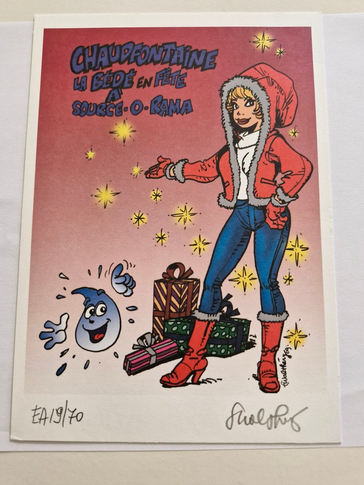 Ex-libris rare NATACHA - François Walthéry, Ophalen of Verzenden
