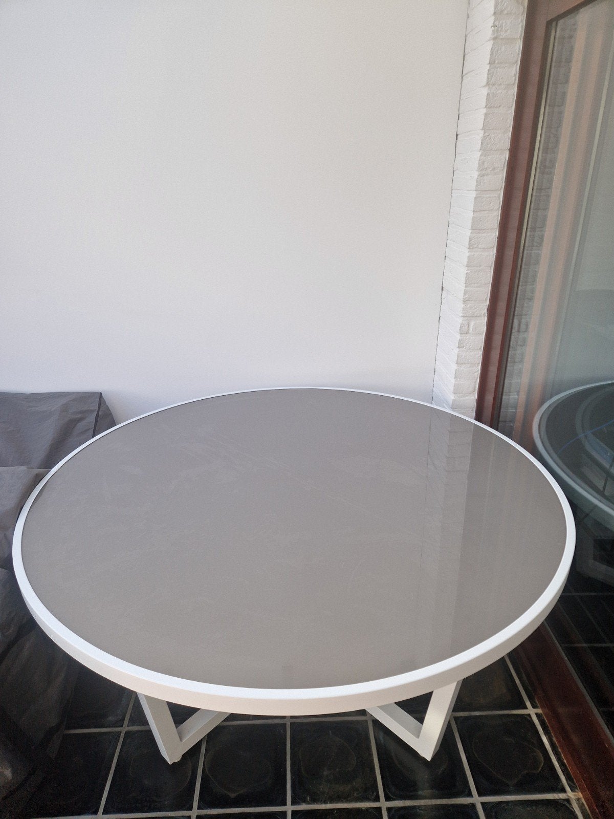 Ronde tafel voor buitengebruik - 160 cm diameter, Huis en Inrichting, Tafels | Statafels, Ophalen, Gebruikt