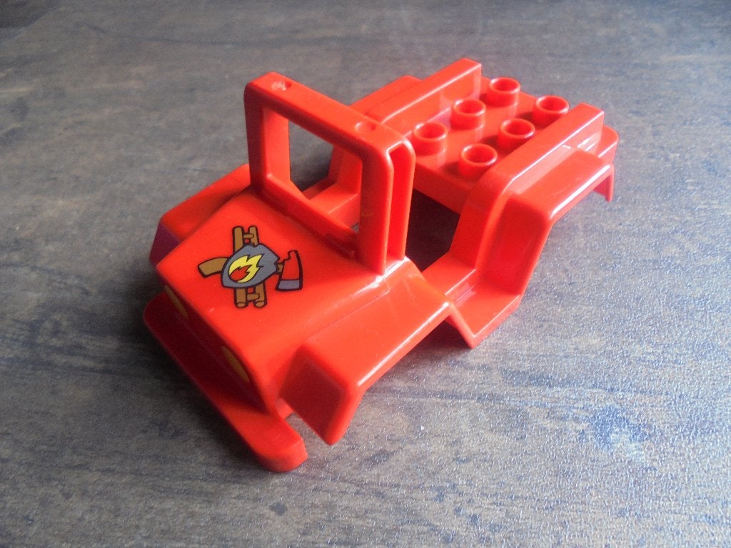 Lego Duplo Car Body Jeep with Headlights (zie foto's), Kinderen en Baby's, Ophalen of Verzenden, Gebruikt, Losse stenen, Duplo