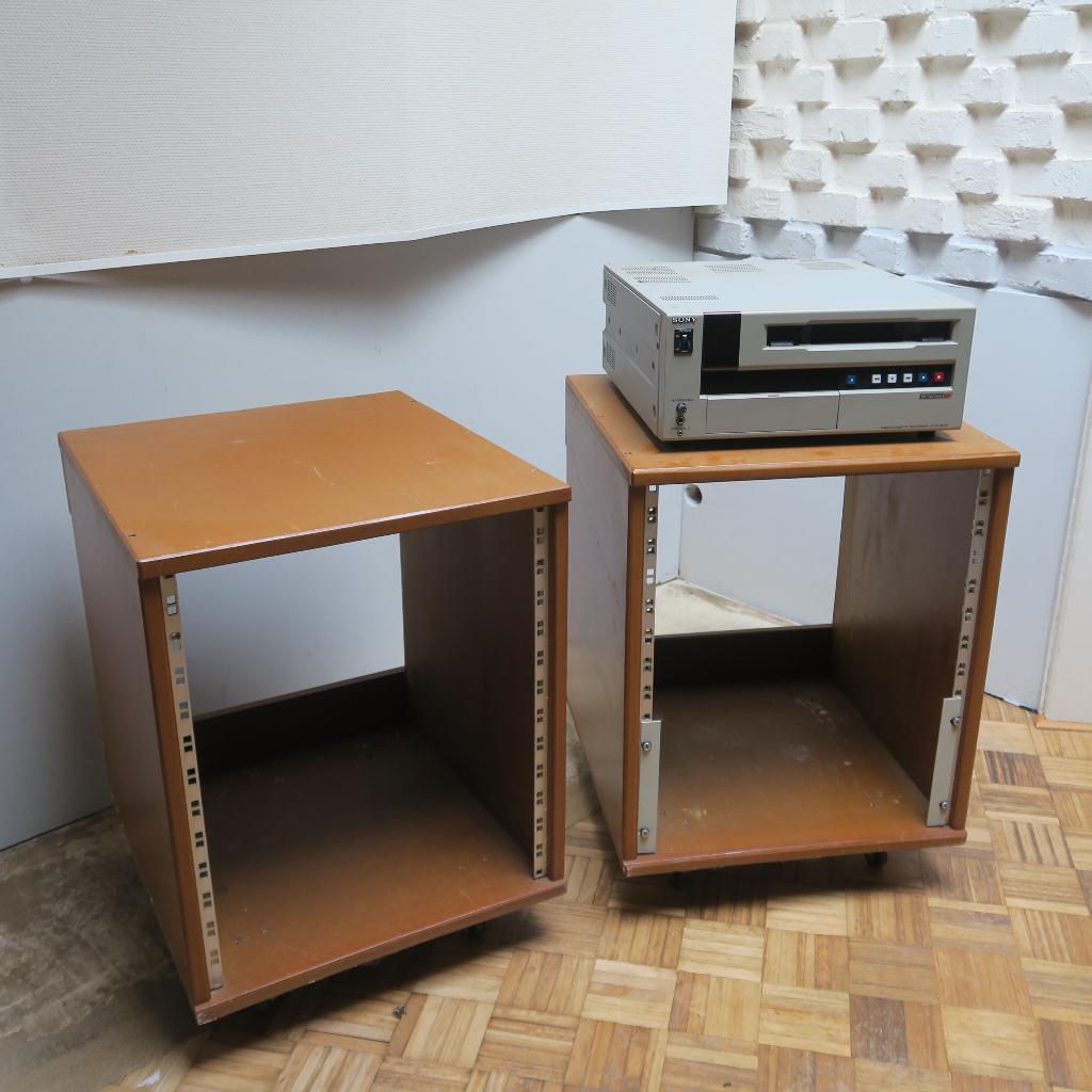 racks studio audio-video sur roulettes 3 pièces, Musique & Instruments, Enlèvement, Utilisé