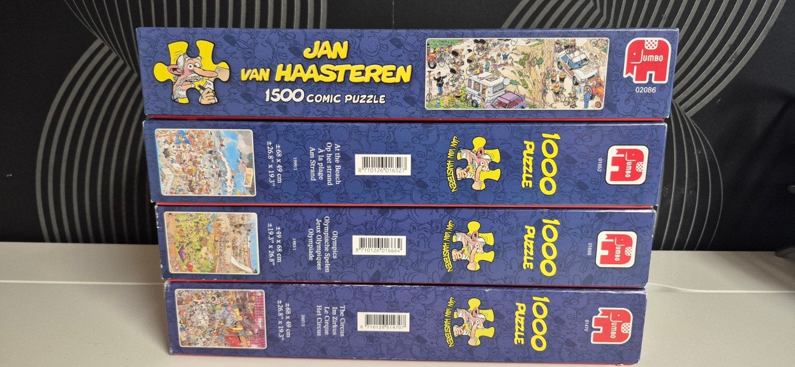 4 puzzels van Jan van Haasteren, Hobby & Loisirs créatifs, Sport cérébral & Puzzles, Enlèvement