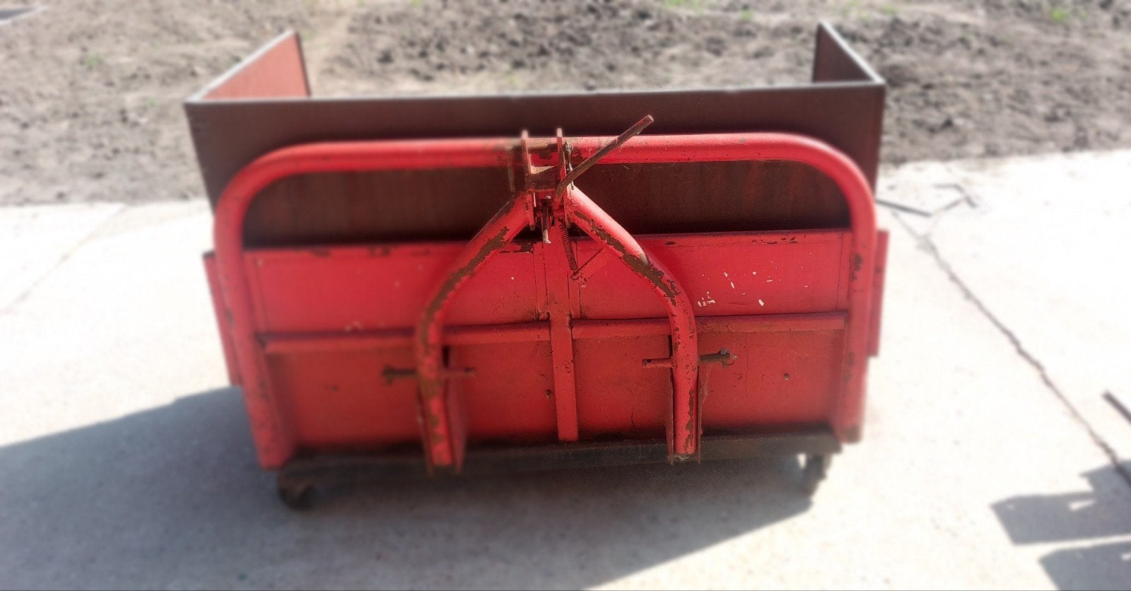 bakje voor achter tractor, Zakelijke goederen, Ophalen, Serretuinbouw, Grondbewerking