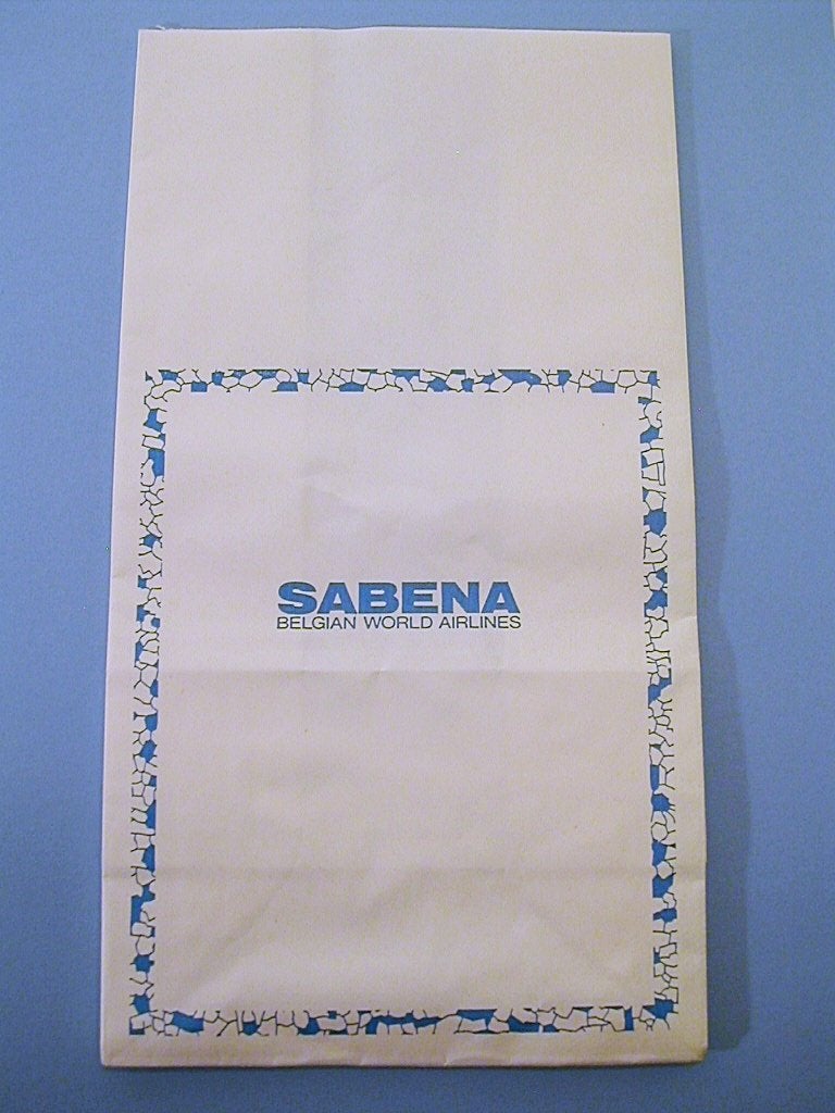 Sabena Airsickness bag SABENA BELGIAN WORLD AIRLINES #08, Verzamelen, Ophalen of Verzenden, Nieuw
