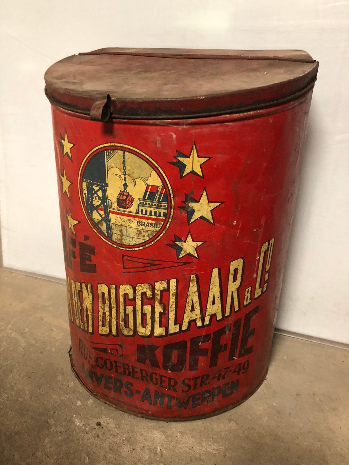 Van den Biggelaar Koffie H50 B35 D25 Interbellum, Verzamelen, Ophalen of Verzenden, Gebruikt, Koffie, Overige merken