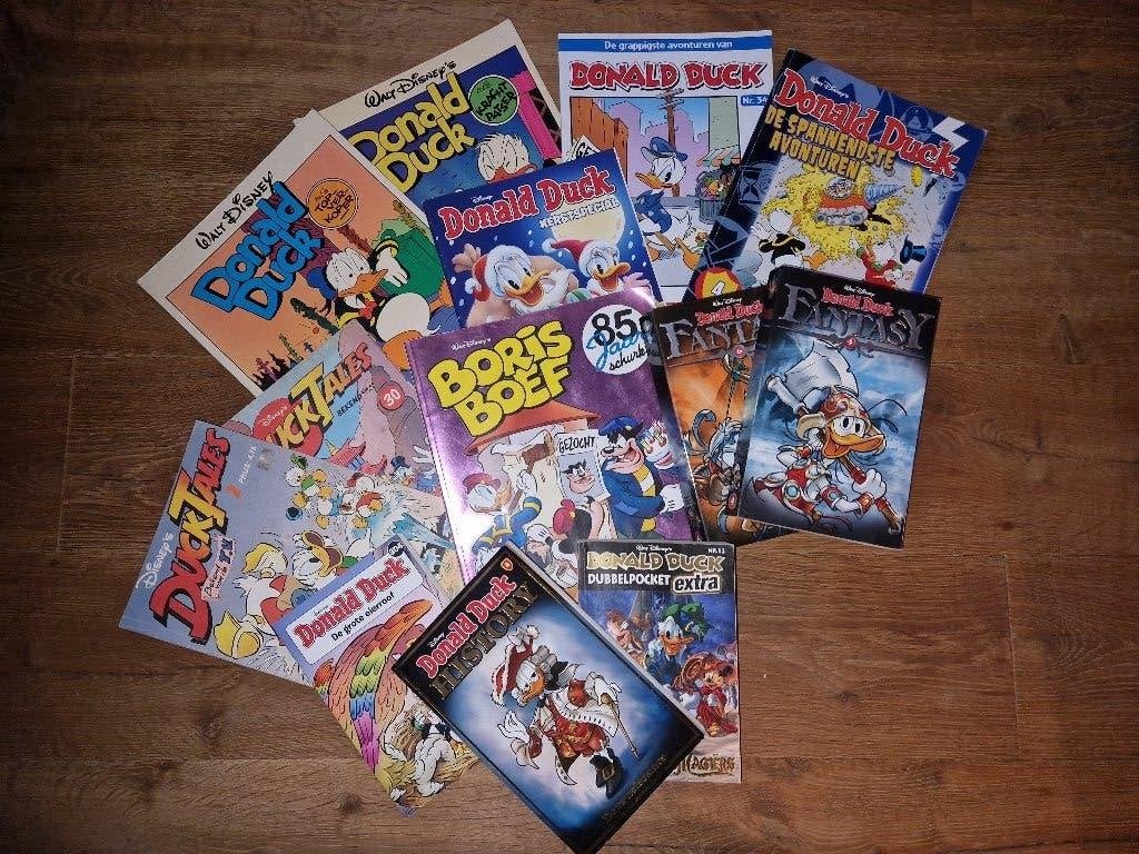 donald duck, duck tales en boris boef 13 strips, Gelezen, Amerika, Walt Disney, Ophalen of Verzenden